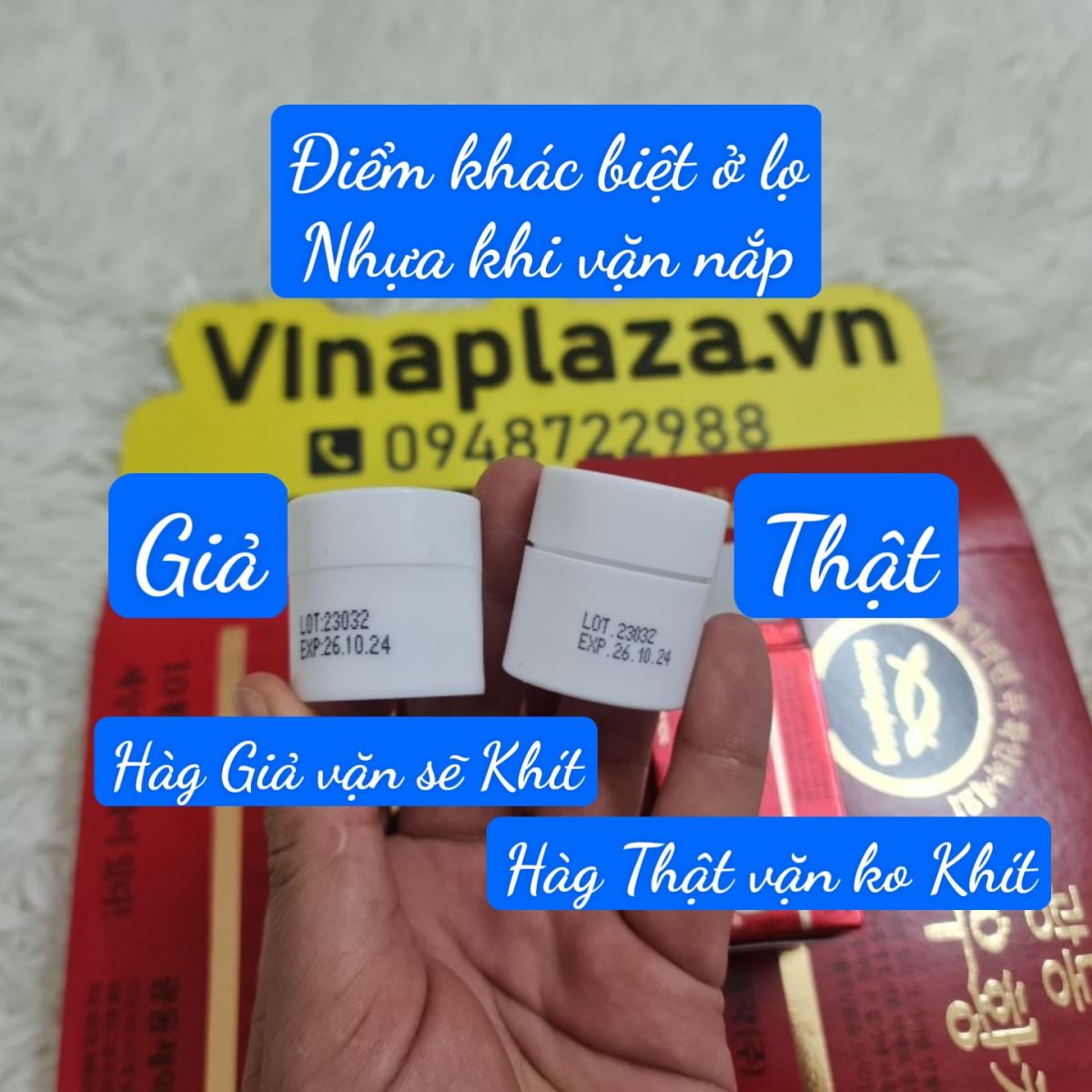 Đặc điểm lọ nhựa đựng viên thuốc sau khi văn nắp lại giữa hàng Thật và Giả Đặc điểm lọ nhựa đựng viên thuốc sau khi văn nắp lại giữa hàng Thật và Giả