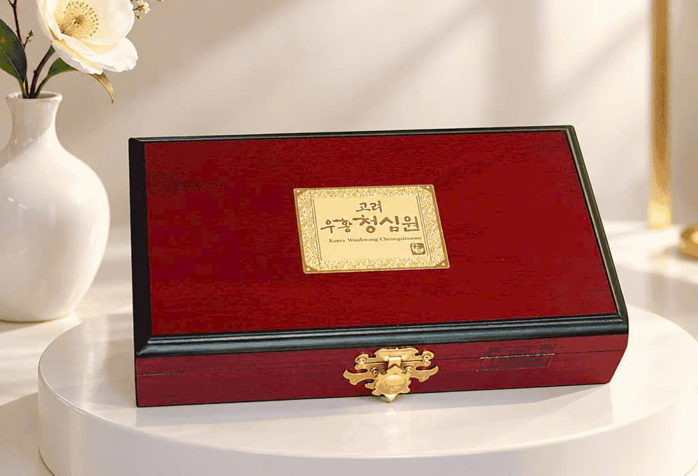 Ngưu hoàng thanh tâm Woo Hwang Chung Sim Won 10 viên hộp gỗ Ngưu hoàng thanh tâm Woo Hwang Chung Sim Won 10 viên hộp gỗ