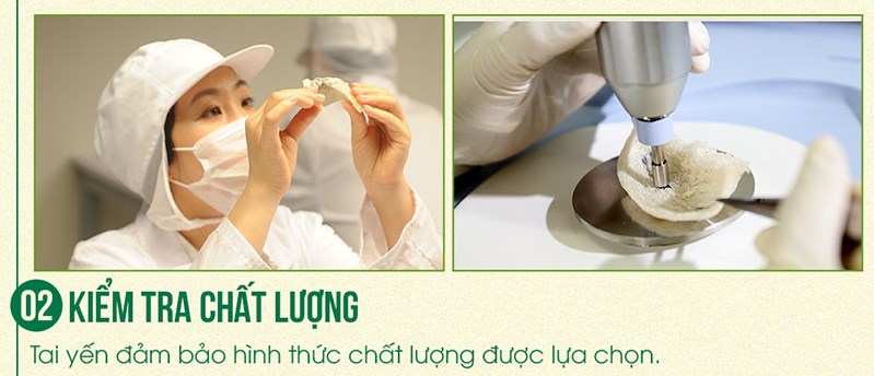 Được kiểm tra chất lượng trước khi đóng gói xuất ra thị trường