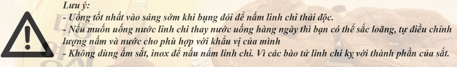 Những lưu ý khi sử dụng Nấm Linh Chi Hàn Quốc