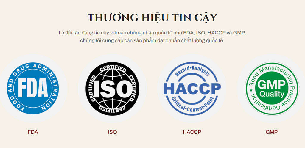 Các chứng nhận quốc tế đối với các sản phẩm mang thương hiệu Jangseang Hàn Quốc